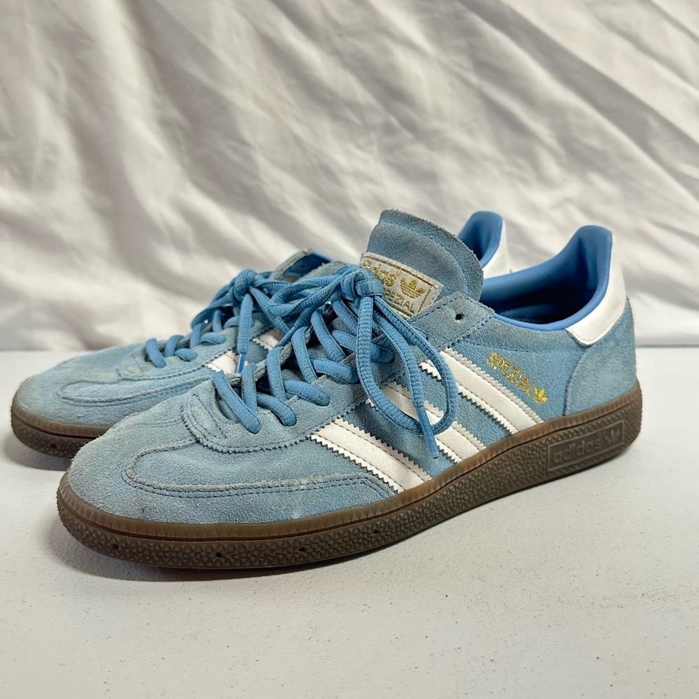 Adidas Handball Spezial BD7632 Blue Suede Gum Sole Sneakers Size 7.5 men